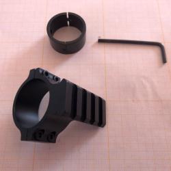 Collier picatinny pour montage de lunette 25.4/30 mm en aluminium