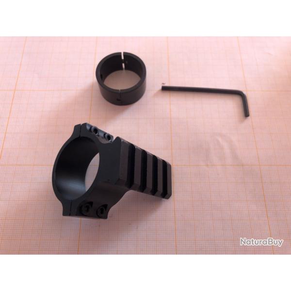 Collier picatinny pour montage de lunette 25.4/30 mm en aluminium