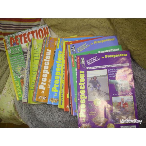 lot de revue  le prospecteur et d�tection 3 kilos