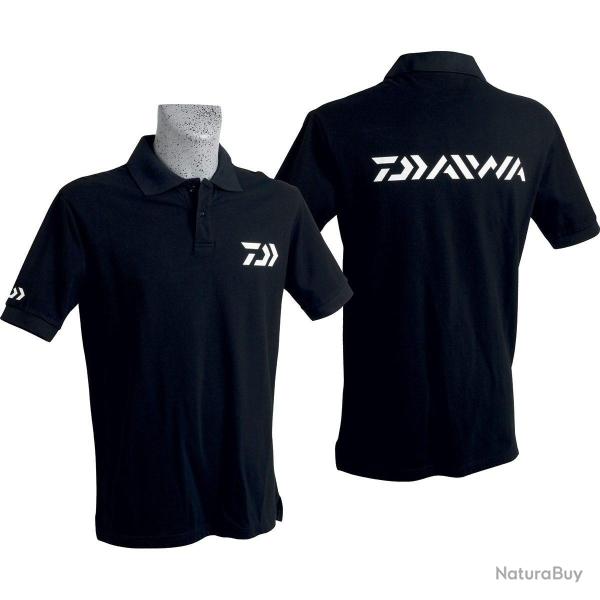 Daiwa Polo Noir Manches Courtes L