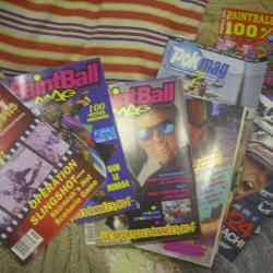 lot de revue sur le paintball /pok mag  et autre  9 kilos