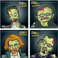 Shooting targets, Zombie, 14cm, 100 pcs