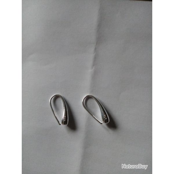 boucles d'oreille en argent 925 milli�mes de 5 g