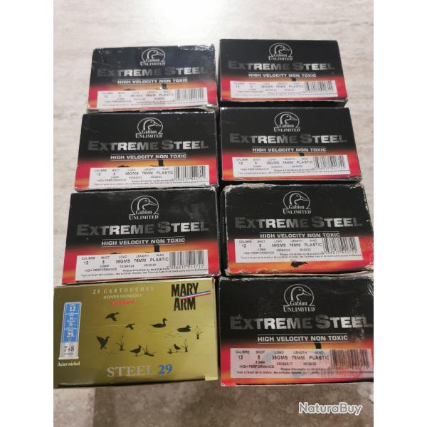 Lot cartouches aciers gamebore x 8