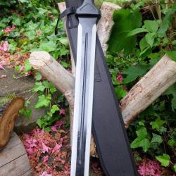 Ep&eacute;e Glaive L&eacute;gionnaire Romain Sword Gladiator Lame Acier 3Cr13 Manche Nylon Etui Nylon Tactical 001