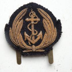 CASQUETTE MARINE NATIONALE / ANCIEN INSIGNE OFFICIER