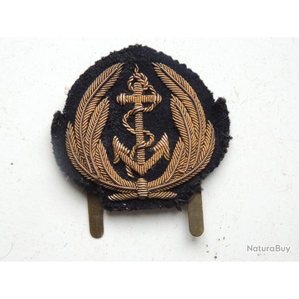 CASQUETTE MARINE NATIONALE / ANCIEN INSIGNE OFFICIER