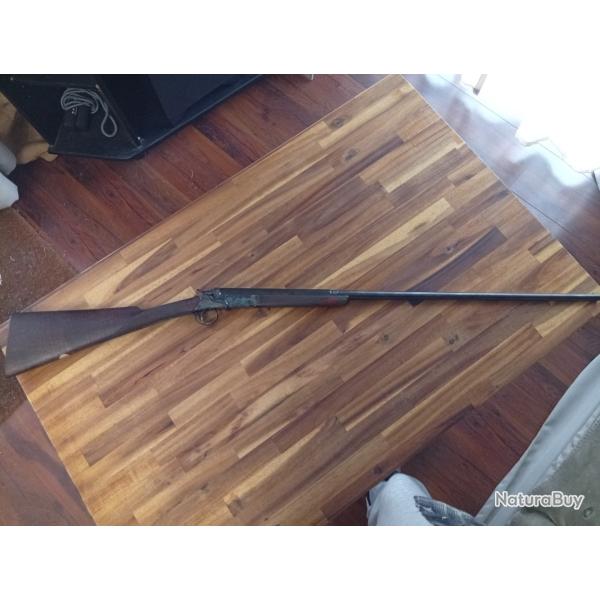 Carabine anglaise "braconni�re" cal. 12mm / (410/50) - Cl�s serpent - Jasp�e - Canon octogonal