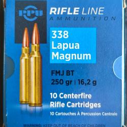 338 Lapua Magnum (bo&icirc;te de 9)