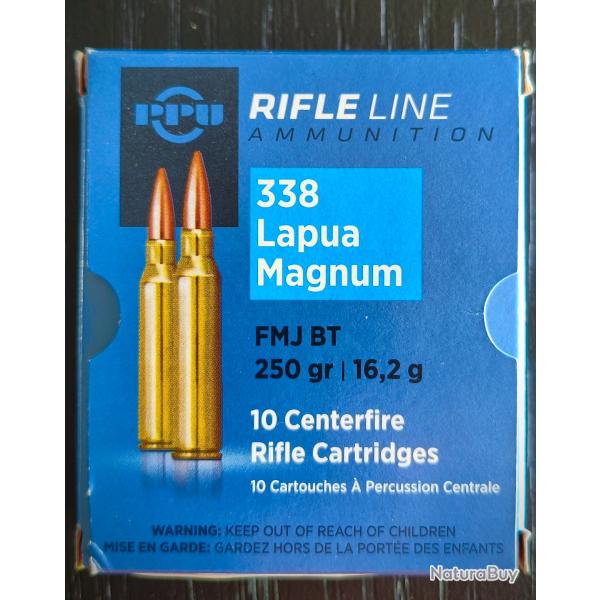 338 Lapua Magnum (bo�te de 9)
