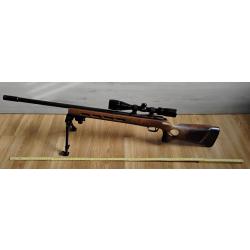 Walther KKM Match Thumbhole &agrave; canon lourd filet&eacute; + lunette + dioptre + bipied