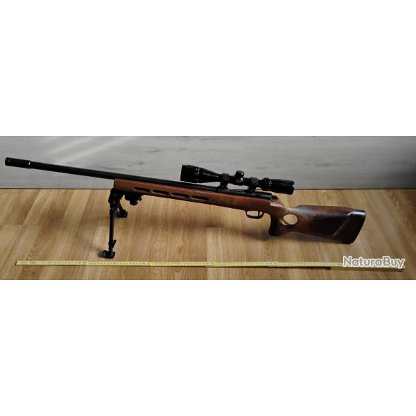 Walther KKM Match Thumbhole � canon lourd filet� + lunette + dioptre + bipied