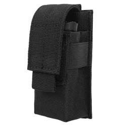 Porte chargeur simple - Velcro - Noir - Livraison gratuite