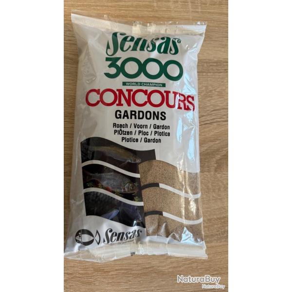 LOT DE 10 PAQUETS D'AMORCE SENSAS 3000 GARDON 1 KG - SENSAS