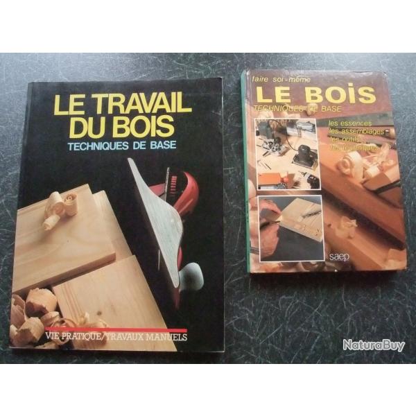 Lot de 4 livres sur le travail du bois, techniques de base � faire soi-m�me