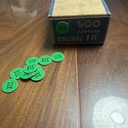 Carton pour calibre 16 num&eacute;ro 6