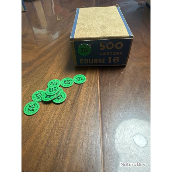 Carton pour calibre 16 num�ro 6