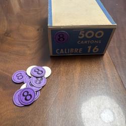 Carton pour calibre 16 num&eacute;ro 8