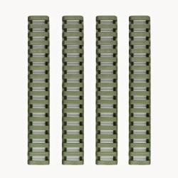 Lot de 4 Protections caoutchouc pour garde main/rail Picatinny - Kaki - Livraison gratuite