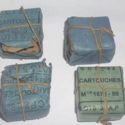 lot de 4 ballotin POUR 1873 / 1874 d origine