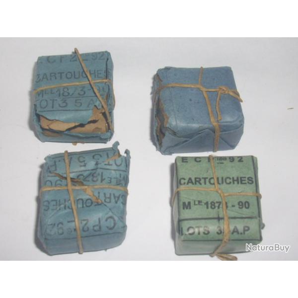 lot de 4 ballotin POUR 1873 / 1874 d origine