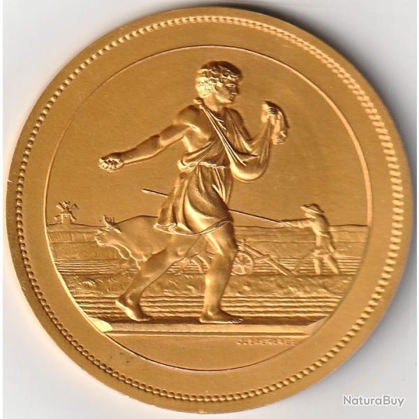 Medaille Bronze Comice Agricole et Viticole Par J. Lagrange 1966