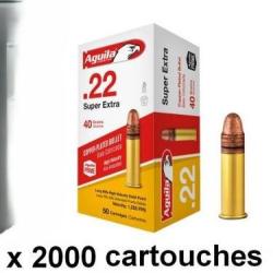 MUNITIONS AGUILA HV SP 22 LONG RIFLE 40GR /2000