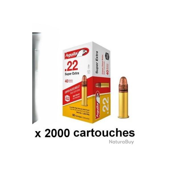 MUNITIONS AGUILA HV SP 22 LONG RIFLE 40GR /2000