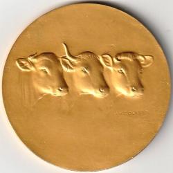 Medaille Bronze Comice Agricole De Chartres Eure Et Loir Par J.H.Coeffin ann&eacute;es 60 Vaches