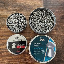 Lot de 2 boites de plombs 5.5 mm  RWS et H&N