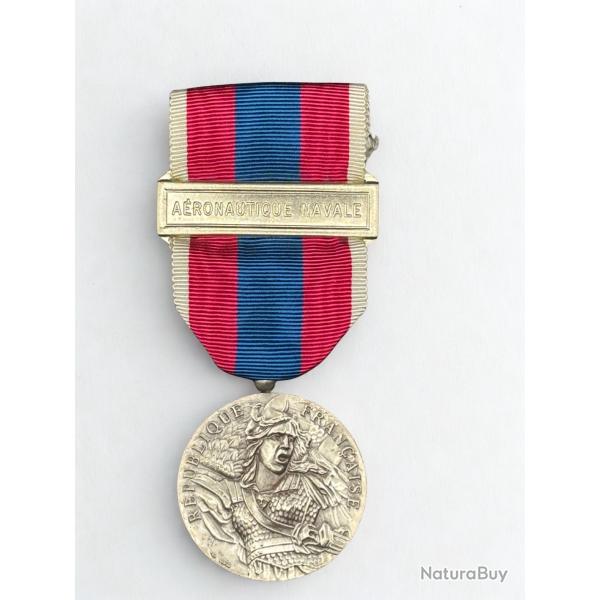 (18.004) M�daille de la D�fense Nationale - Argent - Agrafe A�ronautique Navale