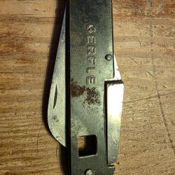 Couteau pliant GERFLEX pour ouvrier avec lame + cl&eacute; m&acirc;le et femelle embout tournevis voir photos