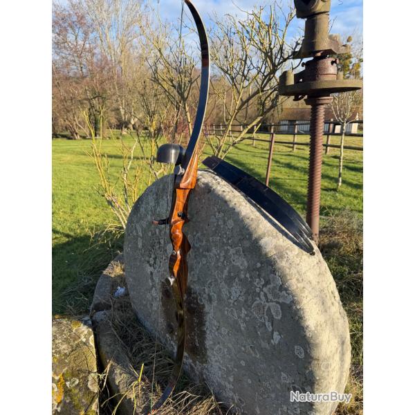 Arc de chasse  "Border Archery"  recurve d�montable "Black Douglas"Avec branches rechanges 80l