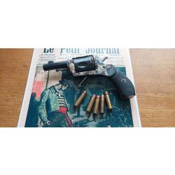 BEAU REVOLVER DE POCHE LERUITTE-SMEETS cal 8MM/92 LEBEL a SYSTEME PARTICULIER.
