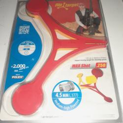 Cible carabine &agrave; plomb flip target for airguns 4.5 5.5 6.35