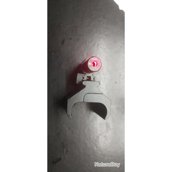 Montage + laser pour fusil juxtapos�