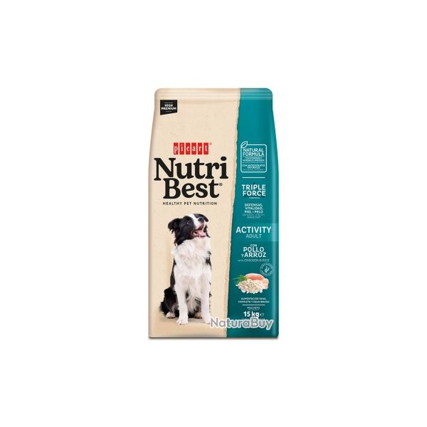 SAC DE CROQUETTES NUTRIBEST ADULT 7+ YEARS EN 15KG
