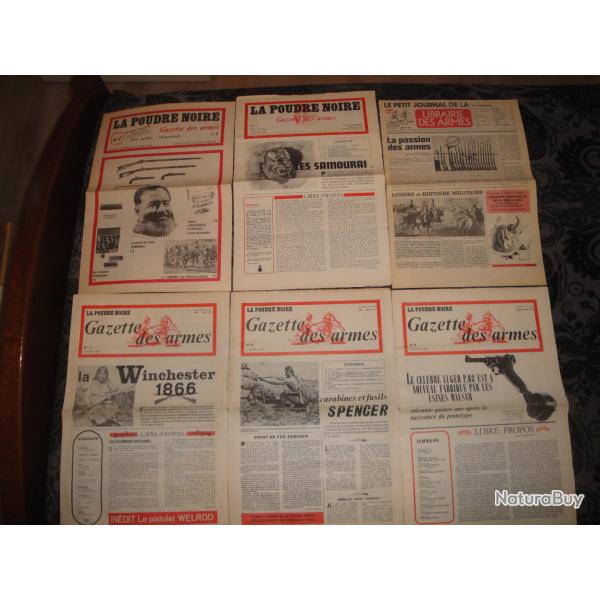 GAZETTE DES ARMES LES 5 PREMIERS NUMEROS