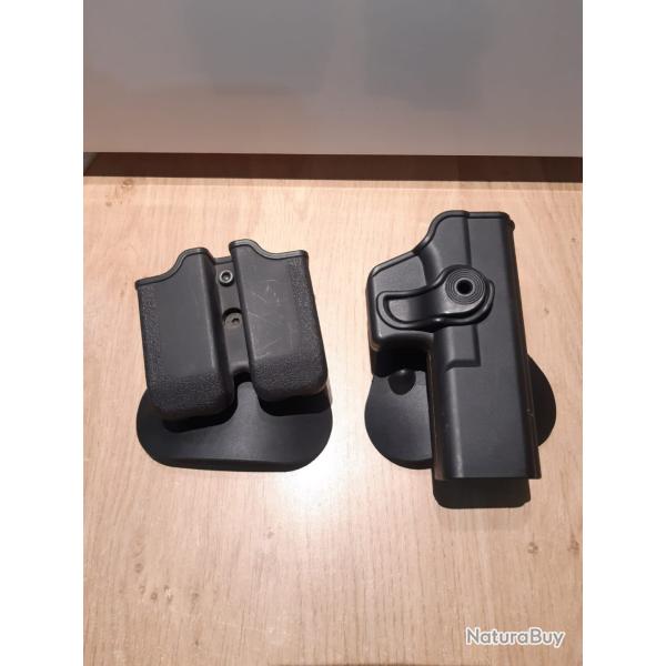 Holster et porte chargeurs Glock 17