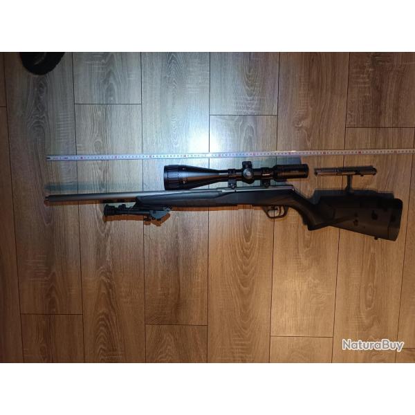 Carabine Savage B 22 WMR 22 Magnum lunette hawke 4-16x50