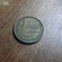 monnaie 20 francs georges guiraud  1950