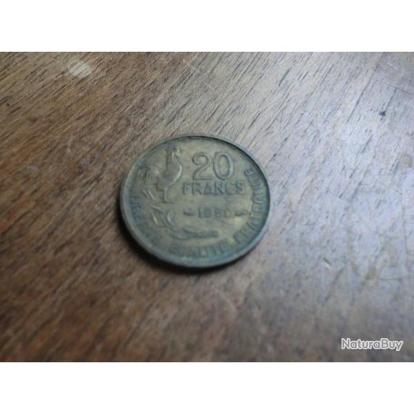 monnaie 20 francs georges guiraud  1950