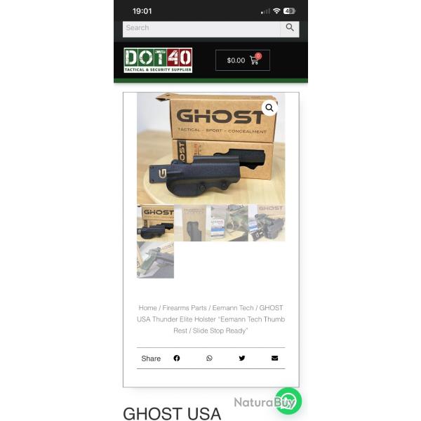 Holster ghost thunder elite