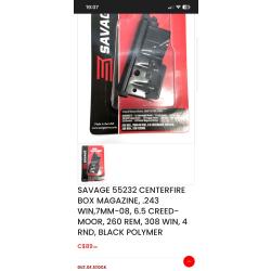 Chargeur Savage 4 coups