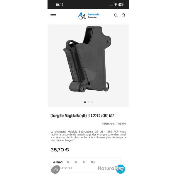 Chargette Maglula BabyUpLULA 22 LR � 380 ACP