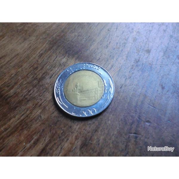 monnaie italie 500 lire  1983