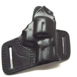 Holster cuir revolver port discret Leather revolver holster discreet port