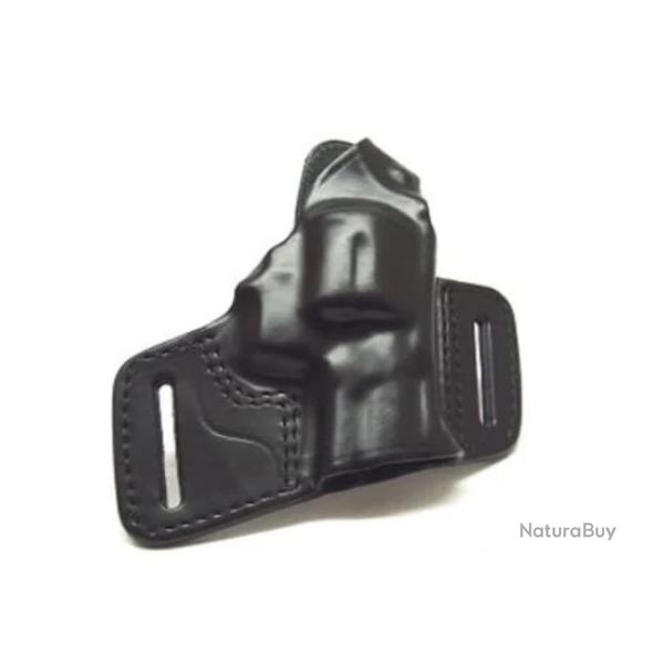 Holster cuir revolver port discret Leather revolver holster discreet port