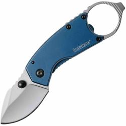 Couteau Kershaw Antic Lame Drop Point Acier 8Cr13MoV Manche Blue PVD Frame Lock KS8710
