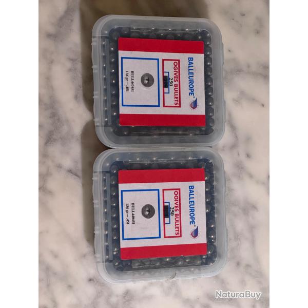 Balles rondes poudre noire 451 ��Balleurope��